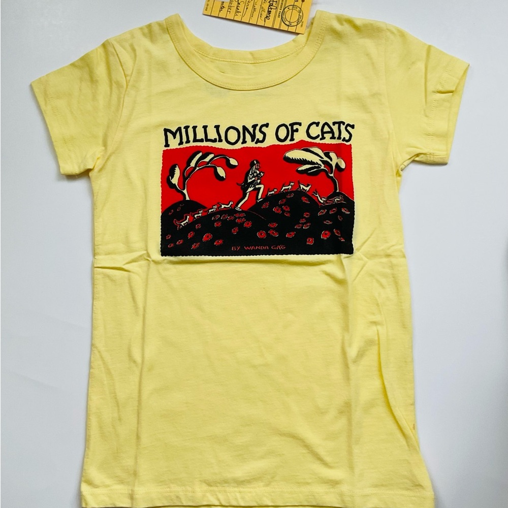 Millions of Cats Kids S/S Tee 100% cotton size 6/7 NWT